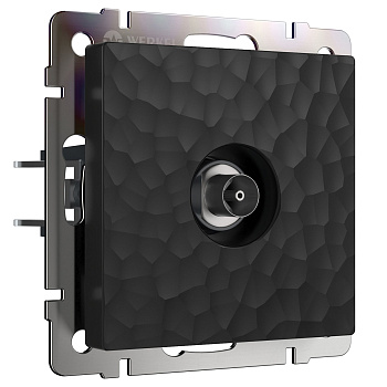 ТВ-розетка оконечная (черный) Werkel