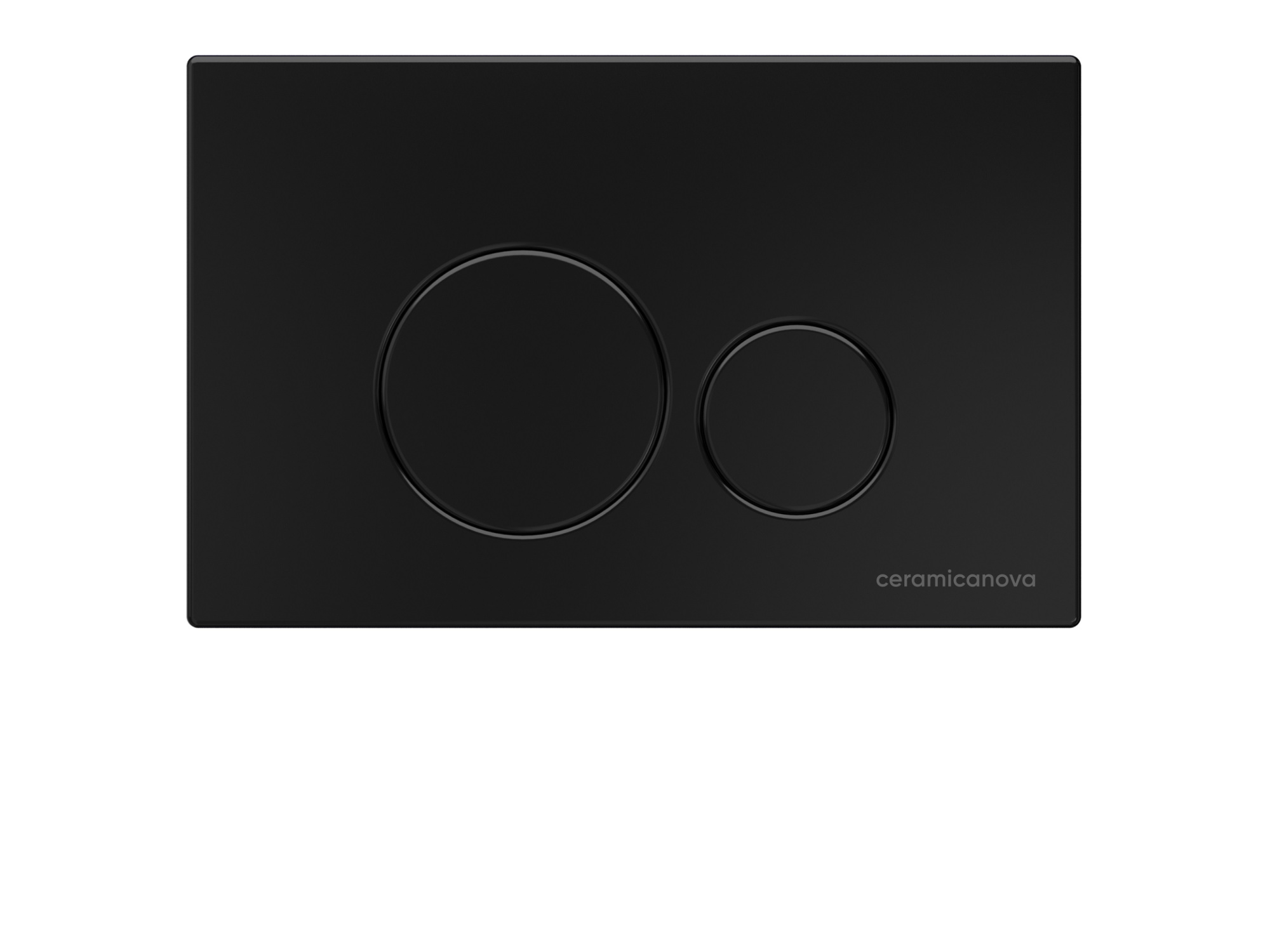 Система инсталляции для унитазов CERAMICANOVA Envision с кнопкой смыва Round цвет чёрный матовый и креплениями CN1001B