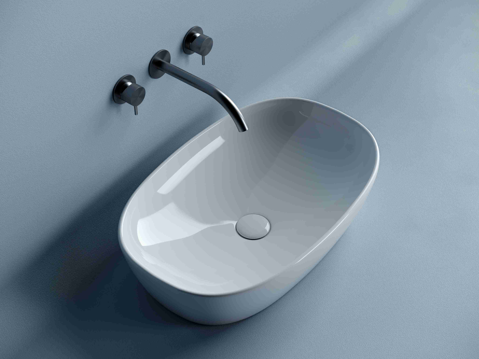 Умывальник чаша накладная овальная CN5039
