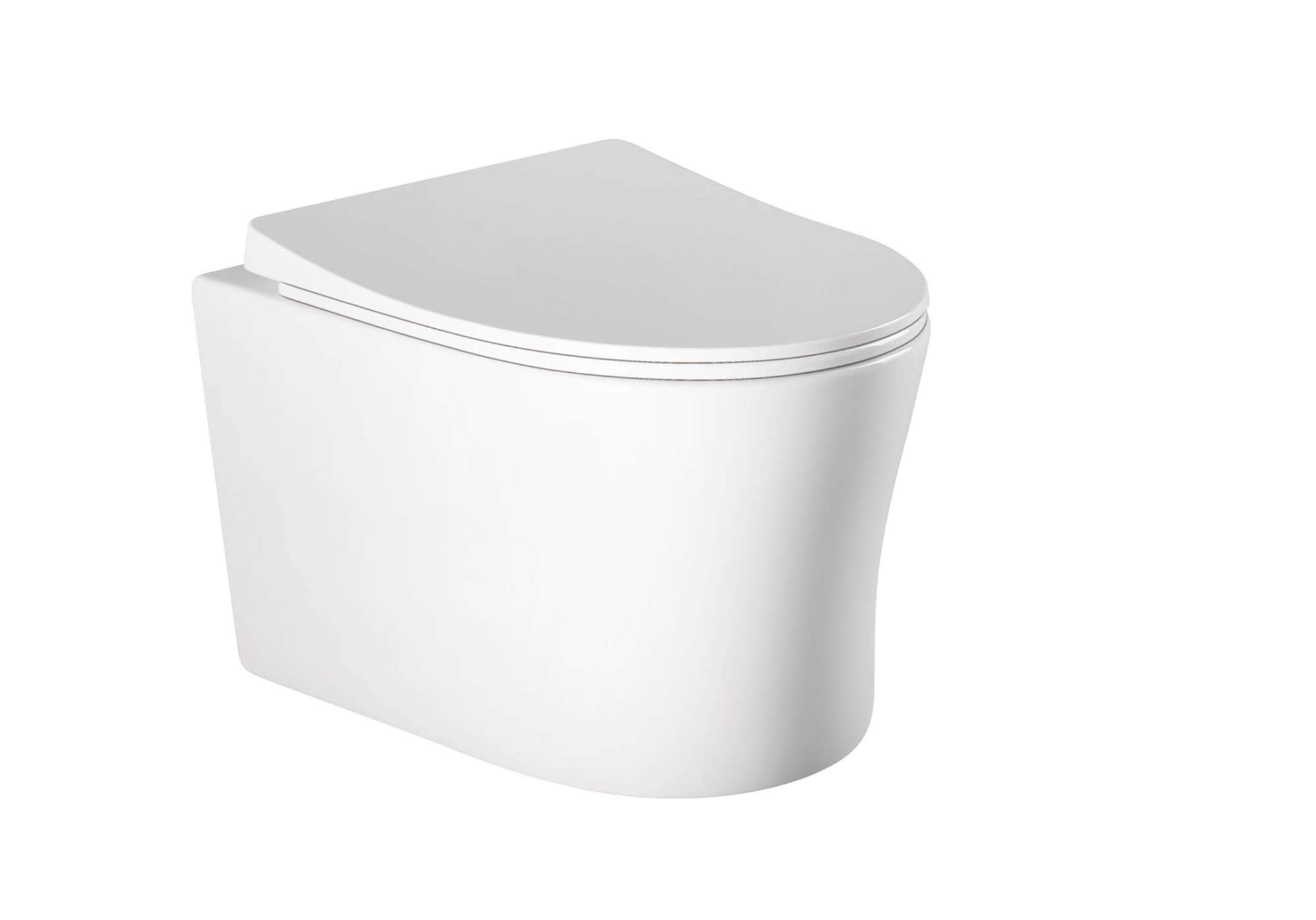 Унитаз подвесной безободковый Aquatek НИКА AQ2009-00 525*365*360 с легкосъемным сиденьем Soft Close