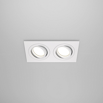 Встраиваемый светильник Maytoni Atom GU10 2x10Вт DL024-2-02W