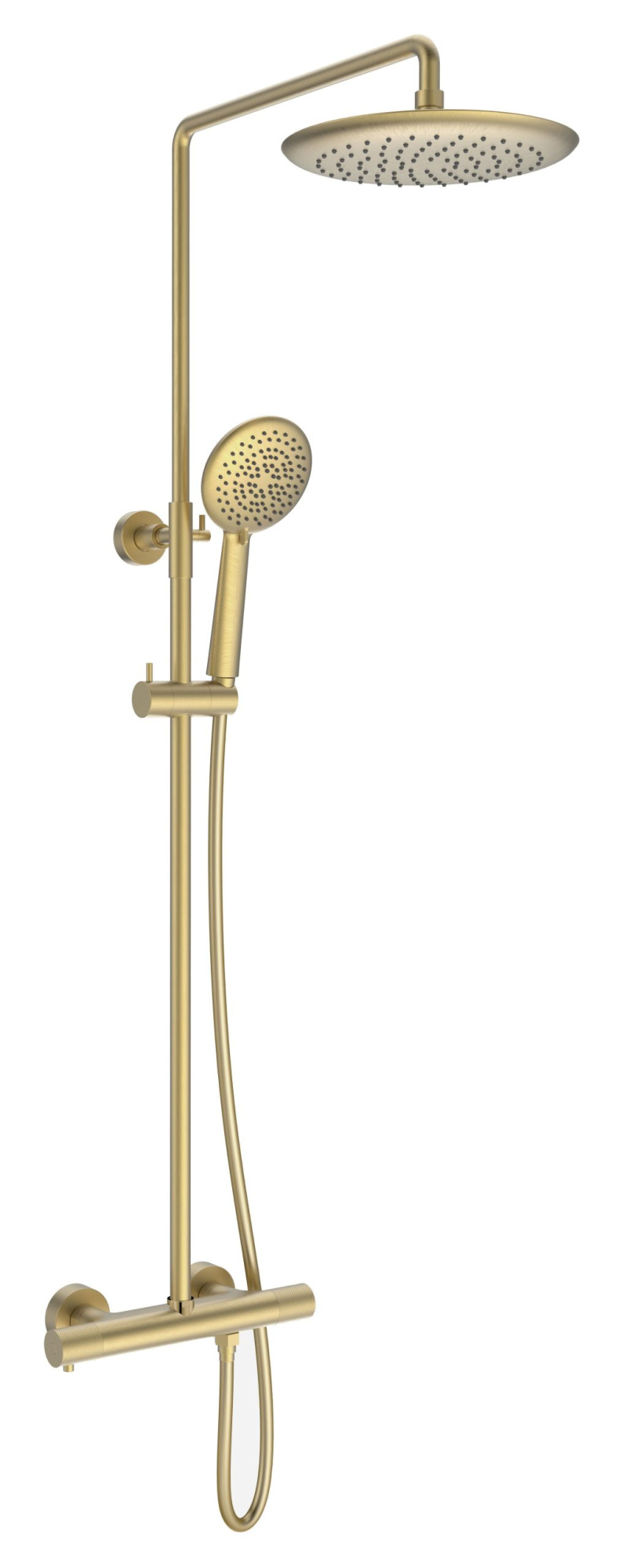 Душевая стойка Vincea Desire VSFS-1D0TBG настенная цвет брашированное золото