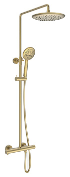 Душевая стойка Vincea Desire VSFS-1D0TBG настенная цвет брашированное золото