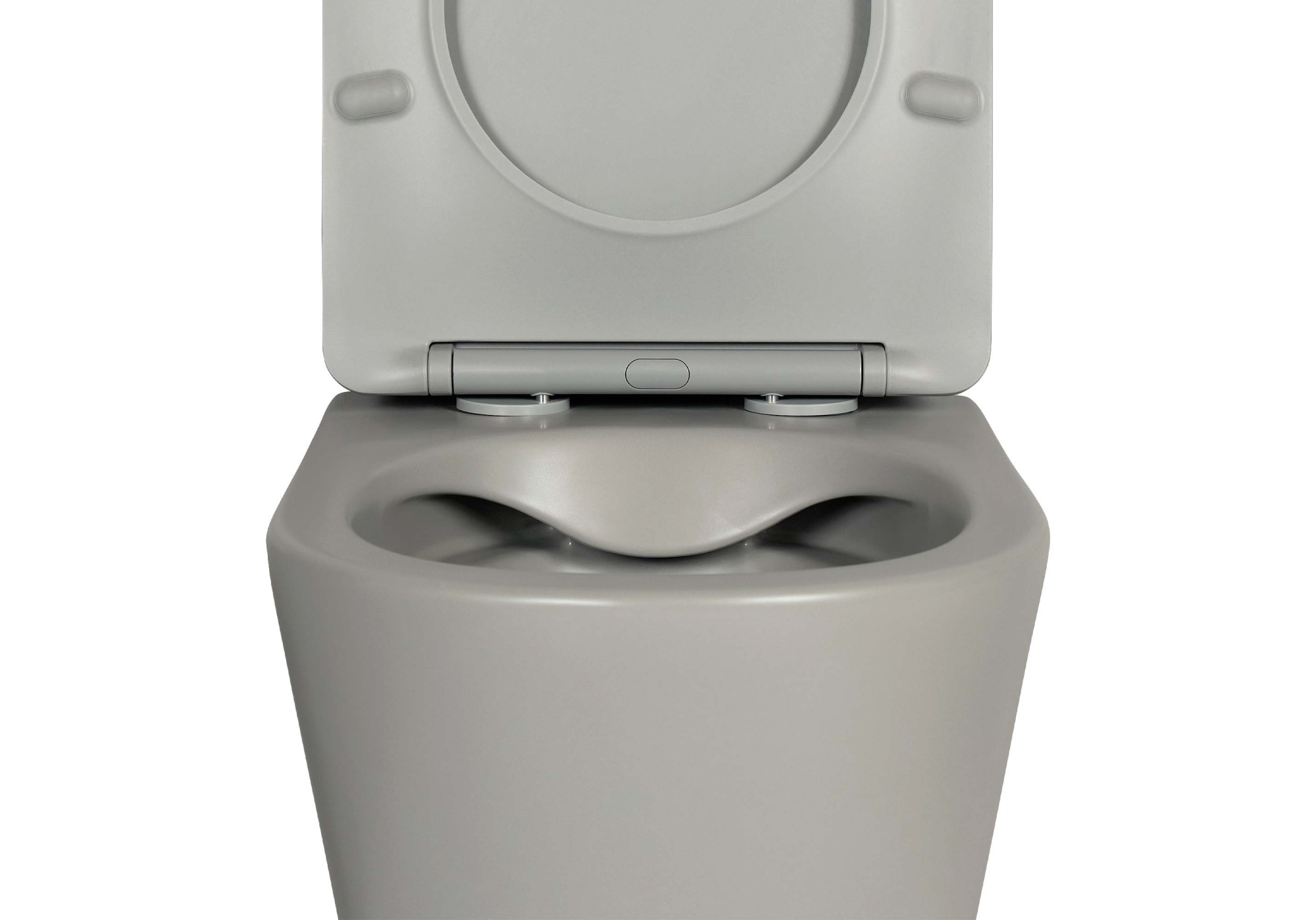 Унитаз подвесной безободковый Aquatek ВЕГА AQ1905-MG 525*360*320, серый матовый, с сиденьем Soft Close