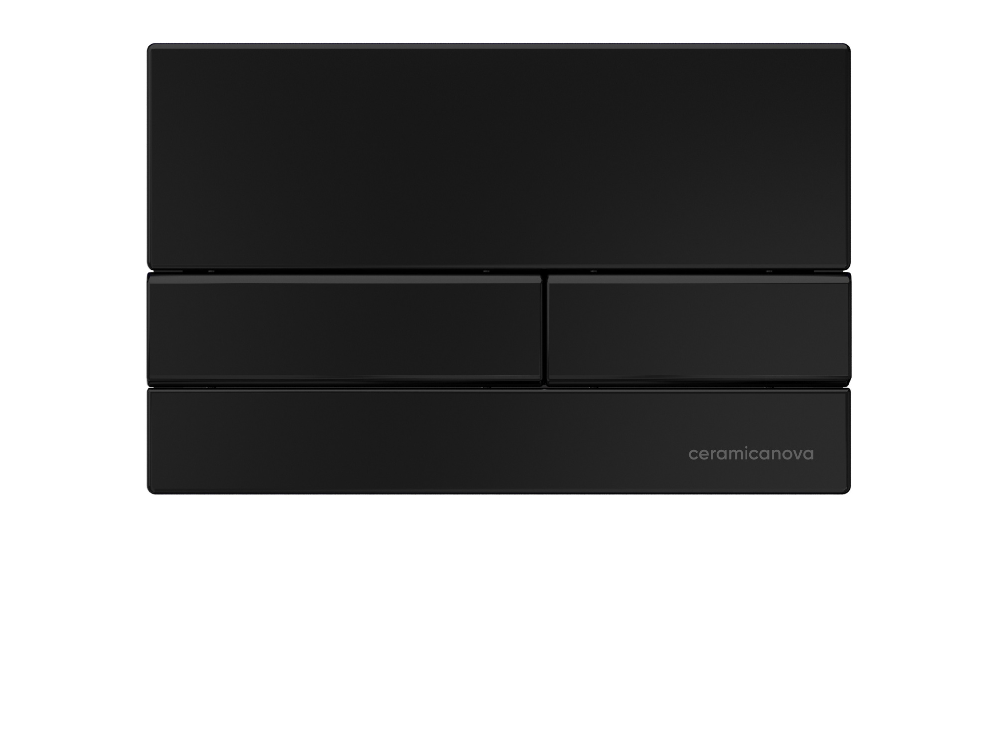 Система инсталляции для унитазов CERAMICANOVA Envision с кнопкой смыва Flat цвет черный матовый, креплениями CN1002B