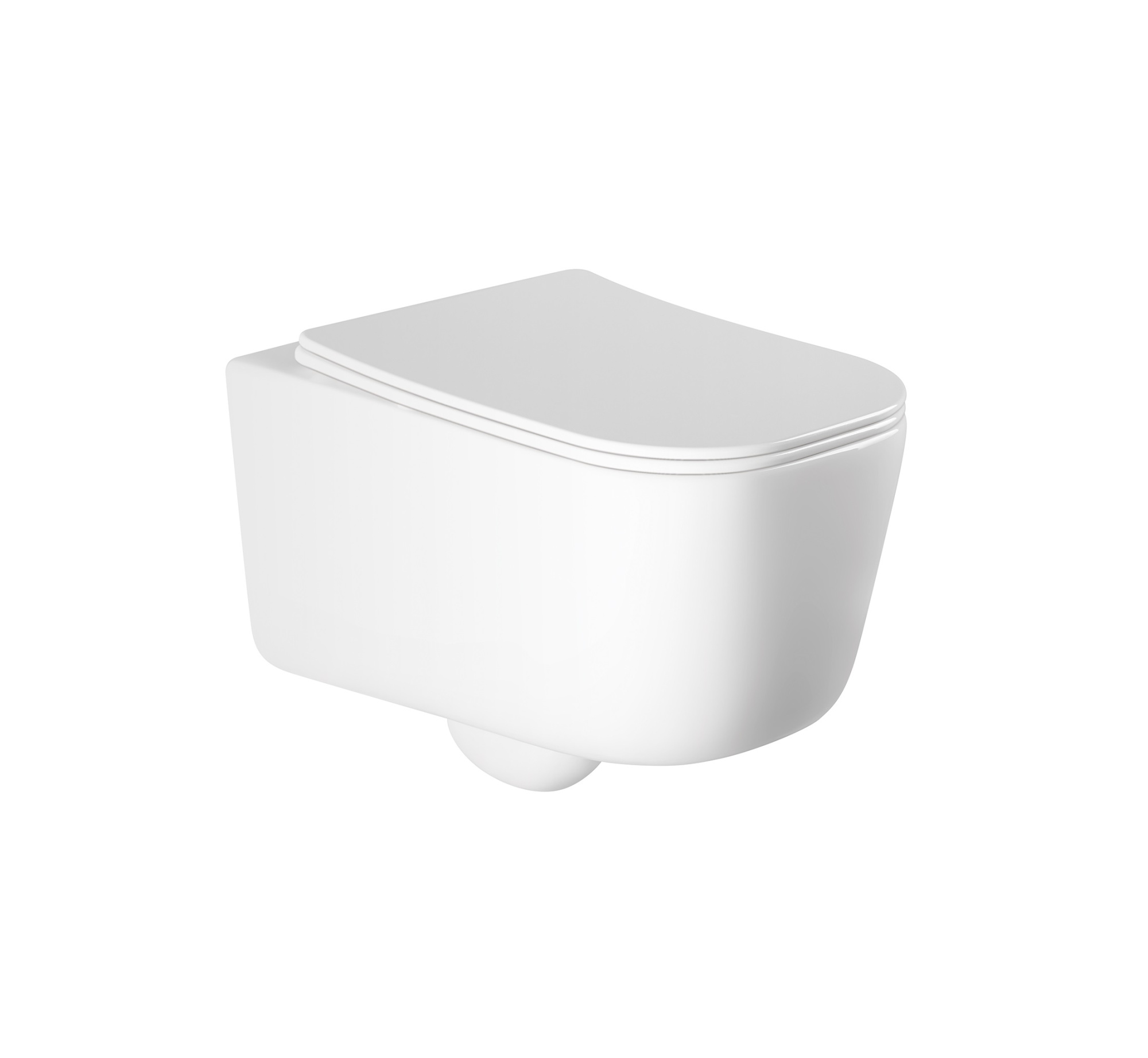 Унитаз подвесной безободковый Aquatek ЛУГАНО AQ2002-00 510*350*360 с легкосъемным сиденьем Soft Close