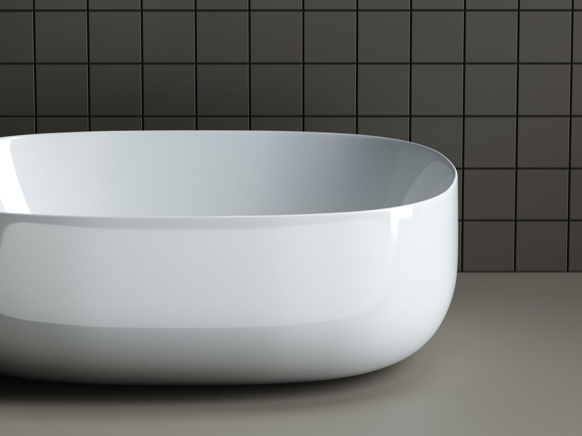 Умывальник чаша накладная овальная CN6018