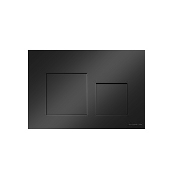 Кнопка смыва Balance, клавиши Square, цвет черный матовый CN12-002MB