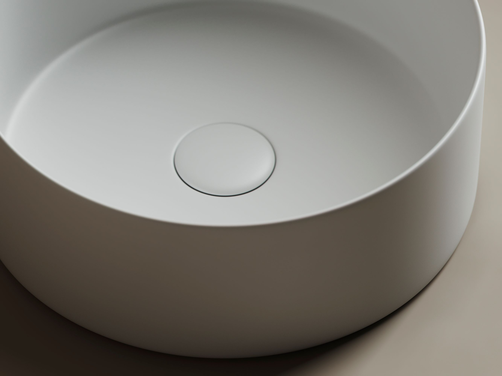 Умывальник чаша накладная круглая CN6032MW