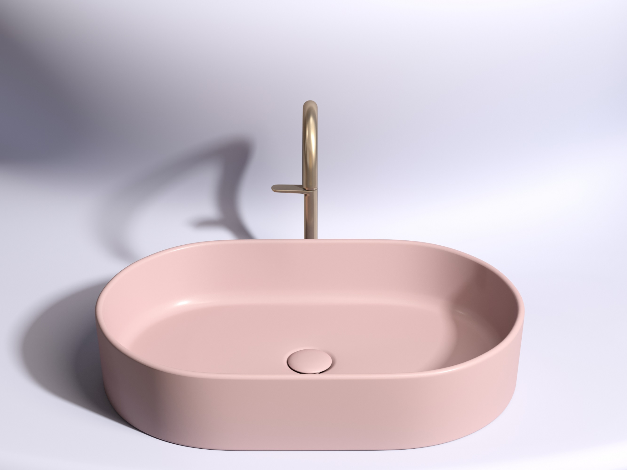 Умывальник чаша накладная овальная CN6048MP