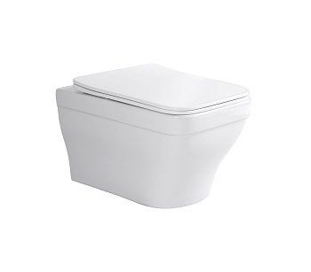 Унитаз подвесной безободковый Aquatek АМАДЕО AQ1163-00 515*370*315 с сиденьем Soft Close