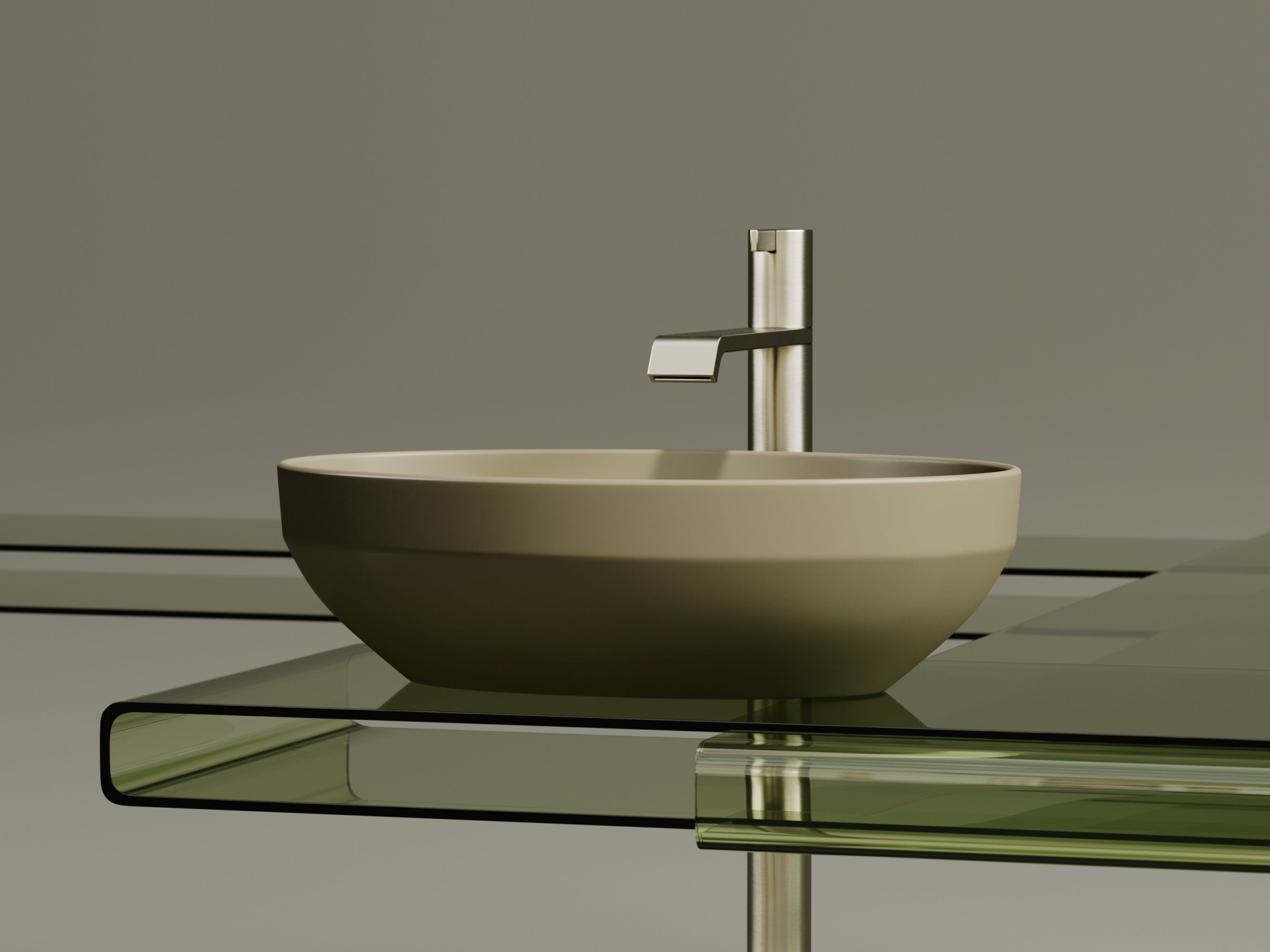 Умывальник чаша накладная овальная CN6056MC