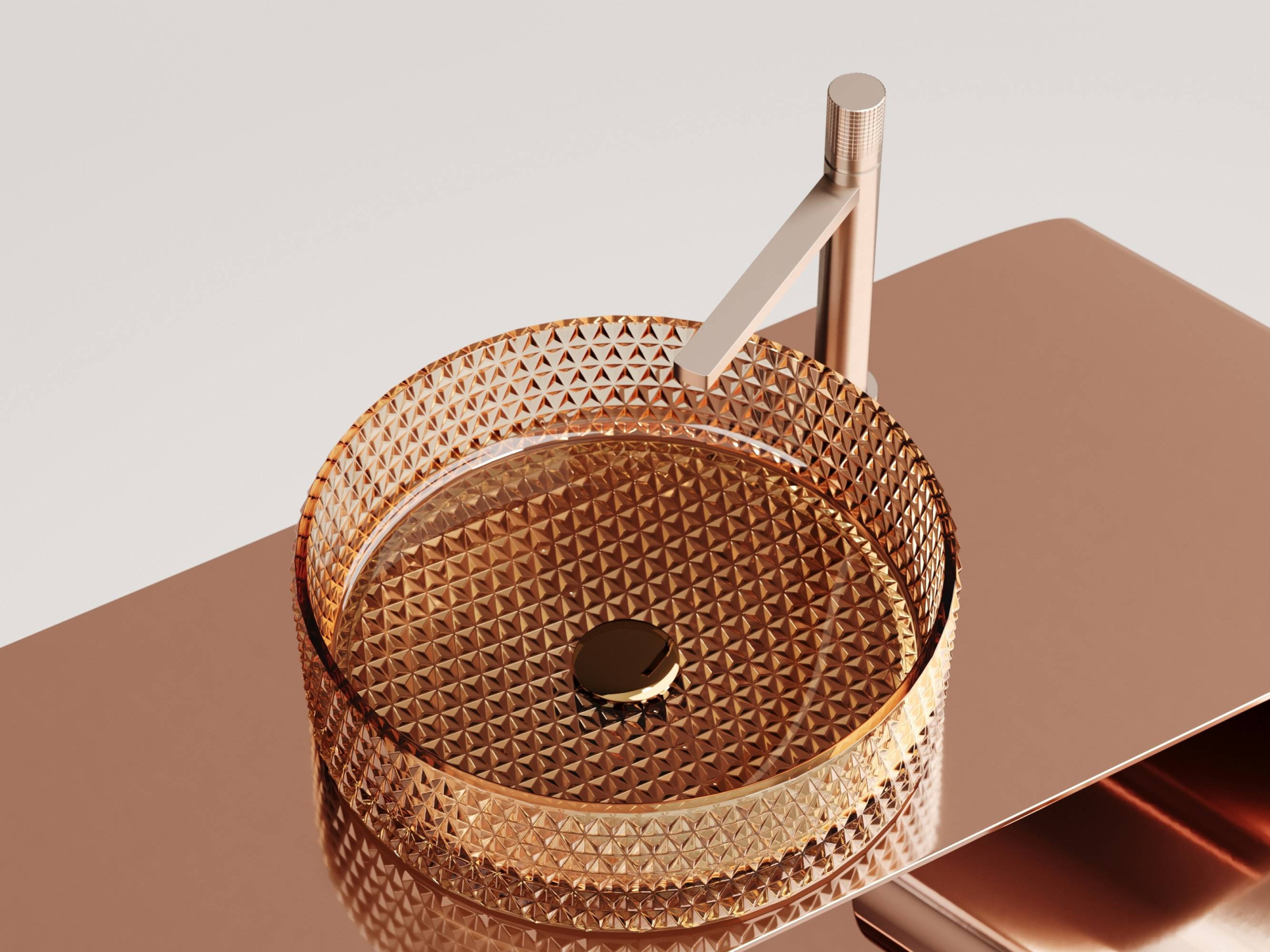 Умывальник чаша накладная круглая CN6058