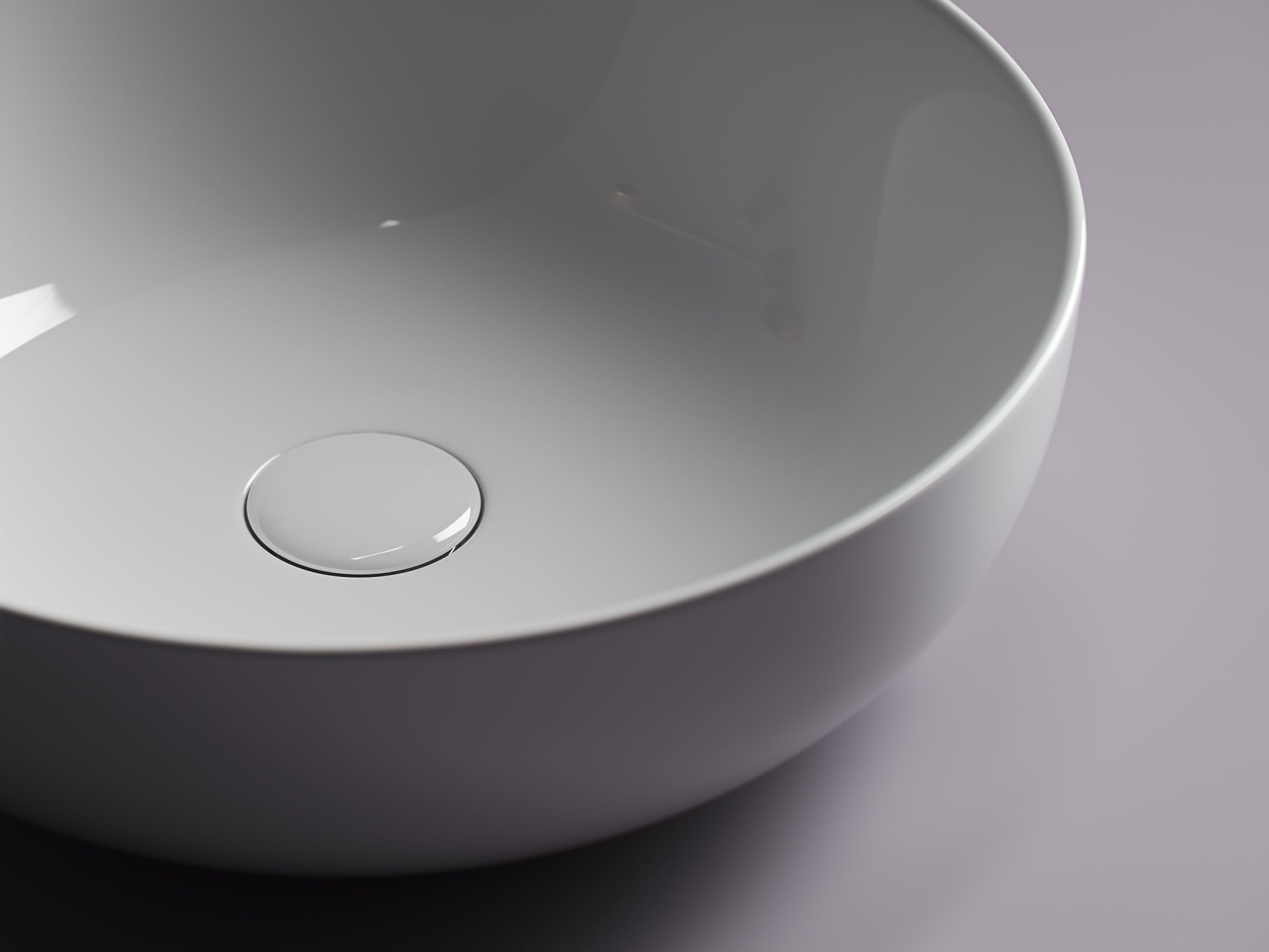 Умывальник чаша накладная круглая CN5024