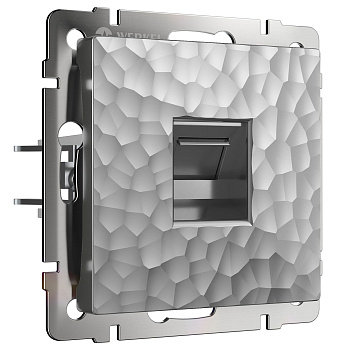 Розетка Ethernet RJ-45 (серебряный) Werkel