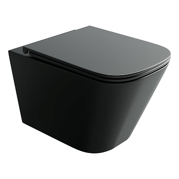 Подвесной унитаз Union безободковый, смыв торнадо CN4009TMB