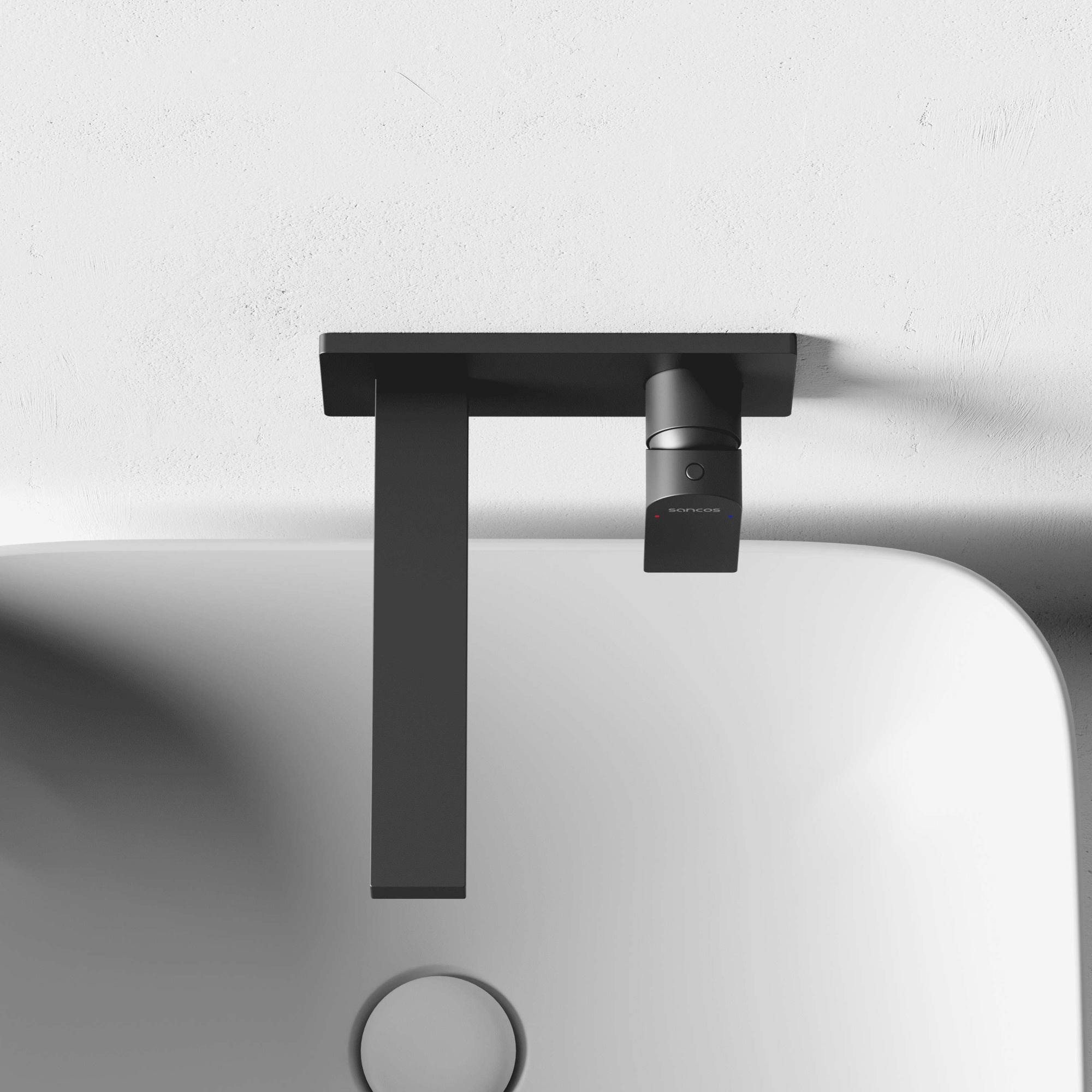 Смеситель для раковины Studio c внутренней частью, вороненая сталь SC9017GG