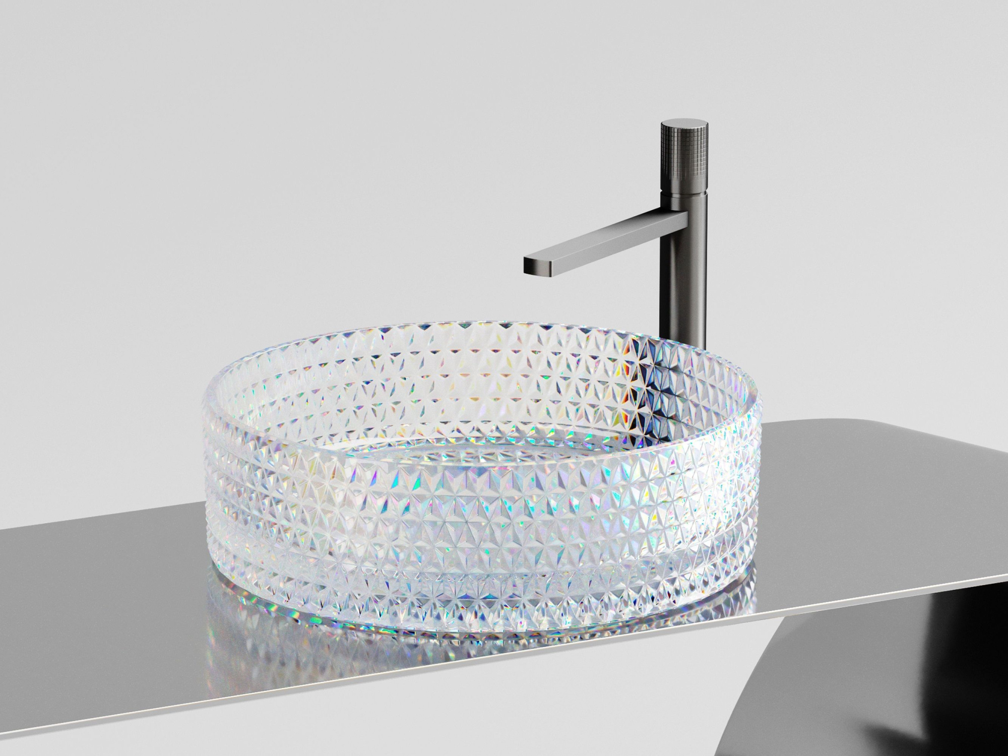 Умывальник чаша накладная круглая CN6059