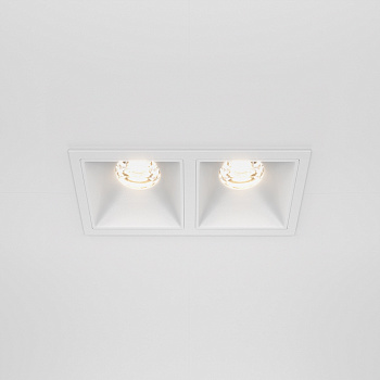 Встраиваемый светильник Maytoni Alfa LED 3000K 2x10Вт 36° DL043-02-10W3K-SQ-W