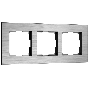 Рамка на 3 поста AluMax (алюминий) Werkel