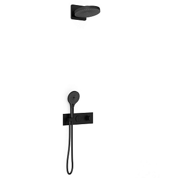 Душевая система Vincea VSFW-422TI1MB встраиваемая в стену цвет черный матовый