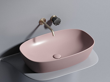 Умывальник чаша накладная овальная CN6049MP