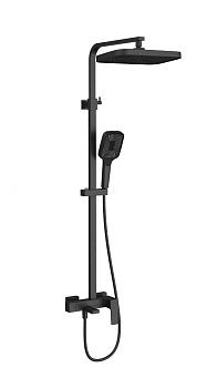 Душевая стойка Vincea Cube VSFS-4C12MB настенная цвет черный