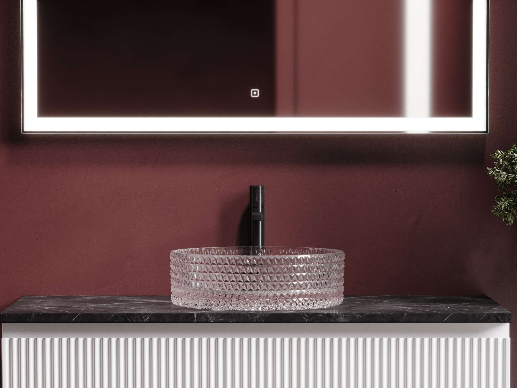 Умывальник чаша накладная круглая CN6061