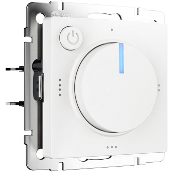 Терморегулятор электромеханический для теплого пола (белый матовый) Werkel