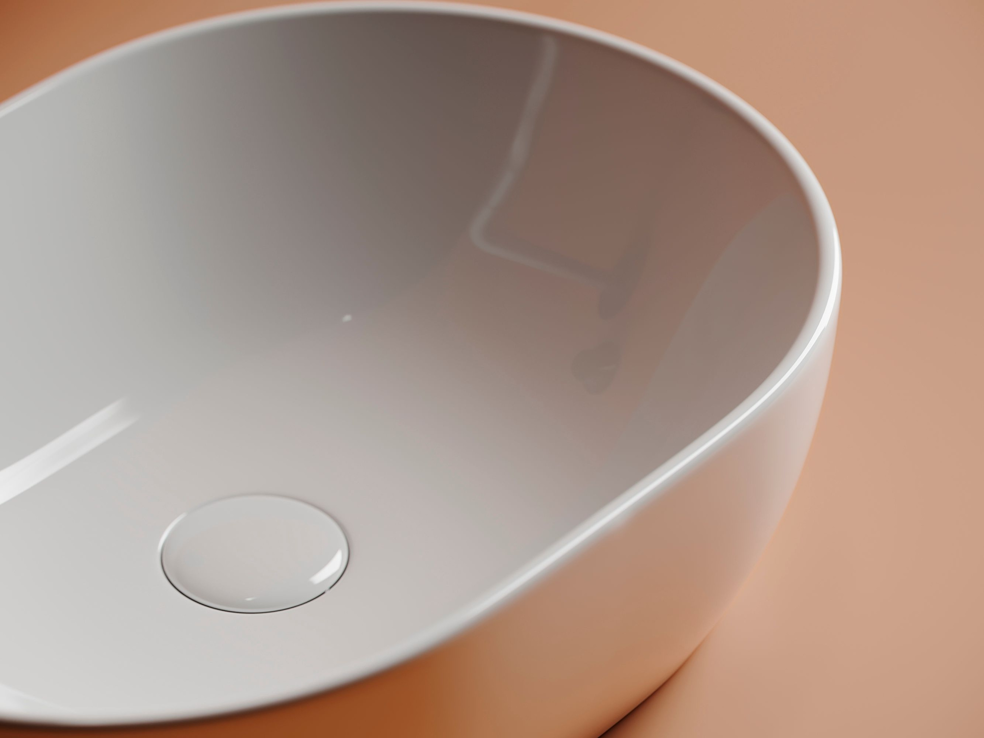 Умывальник чаша накладная овальная CN6019