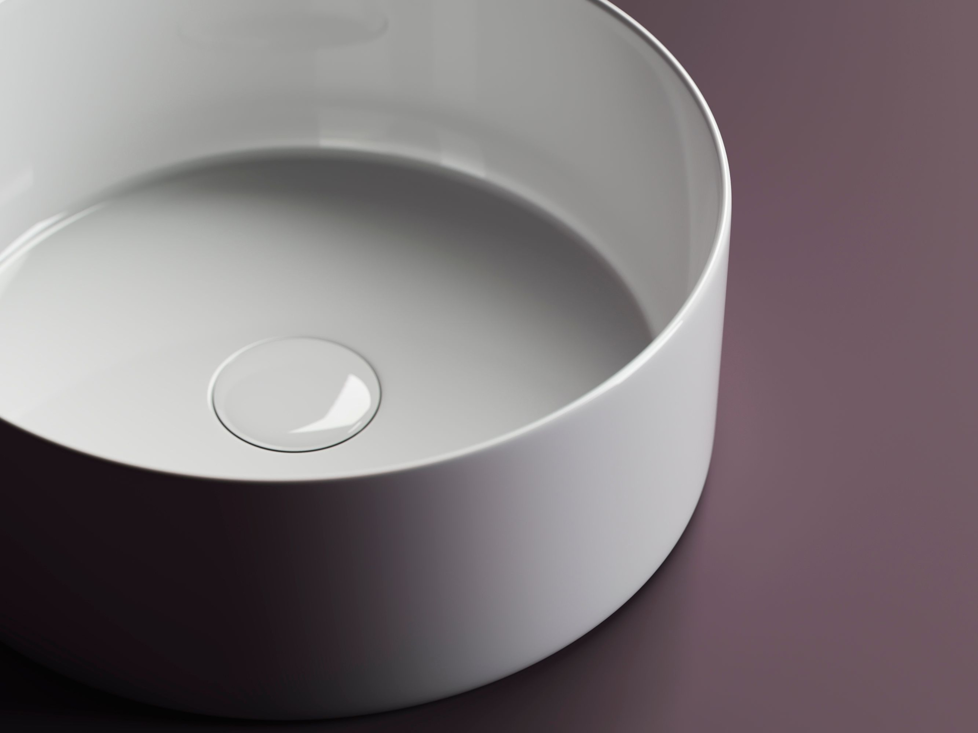 Умывальник чаша накладная круглая CN6032