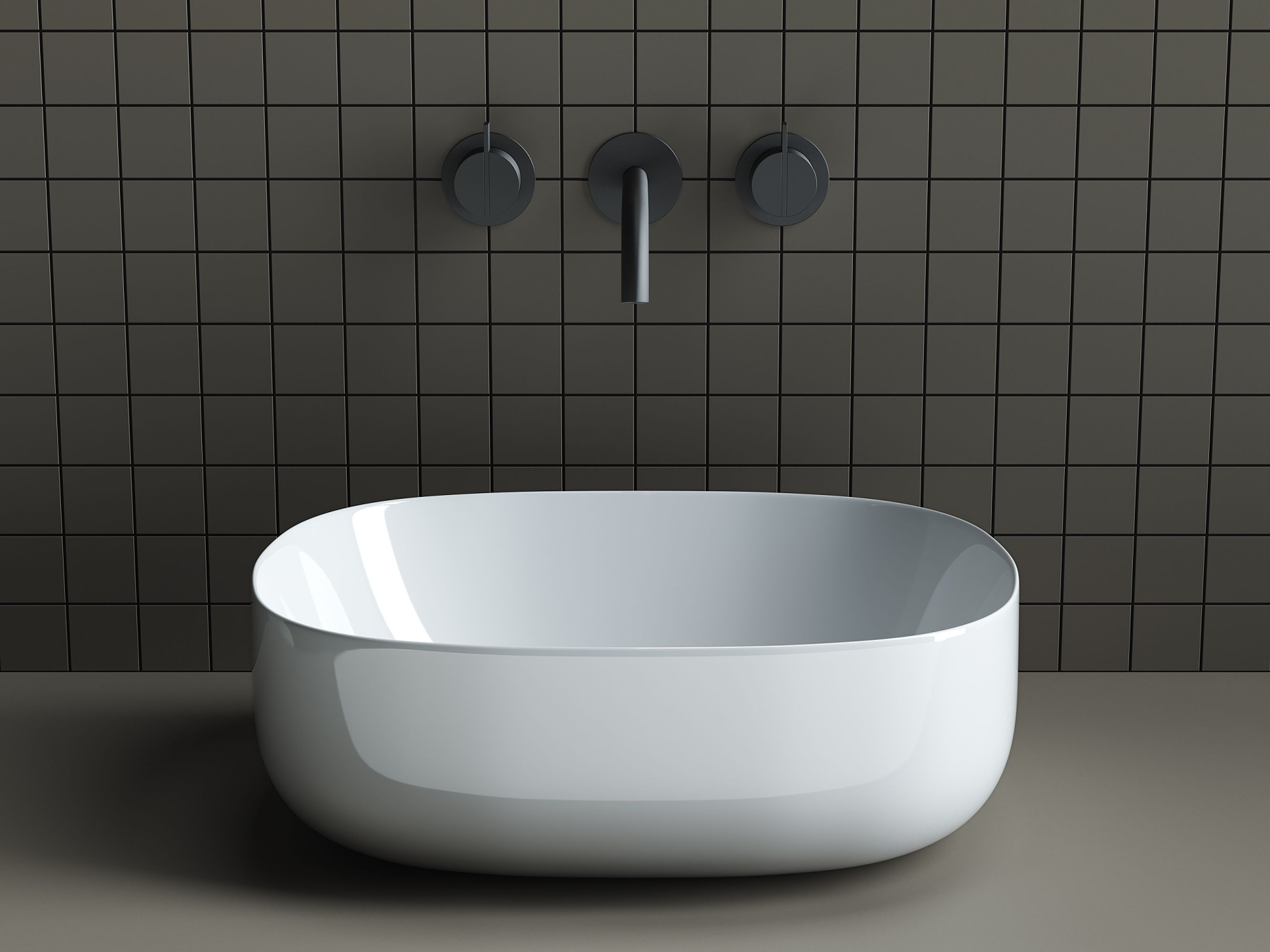 Умывальник чаша накладная овальная CN6018