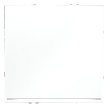 Проходной переключатель встраиваемый VOLTUM S70 одноклавишный с подсветкой 10А, (белый матовый)