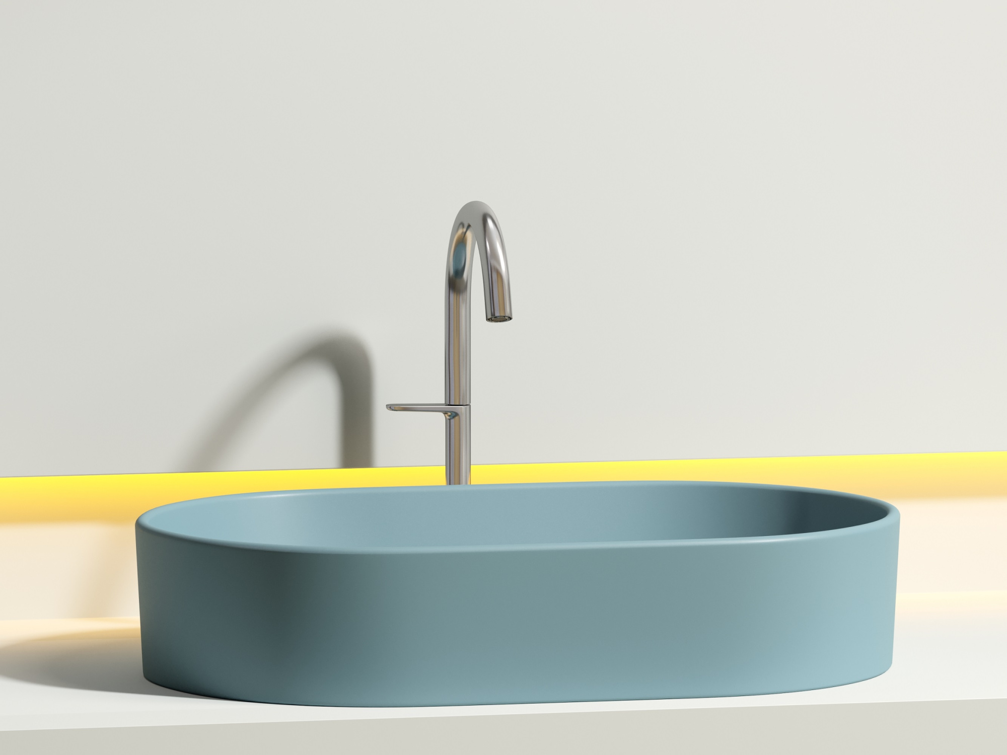 Умывальник чаша накладная овальная CN6048MLG