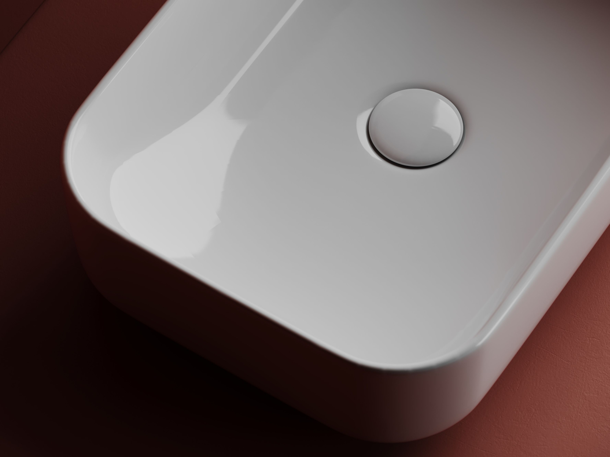 Умывальник чаша накладная прямоугольная CN5043