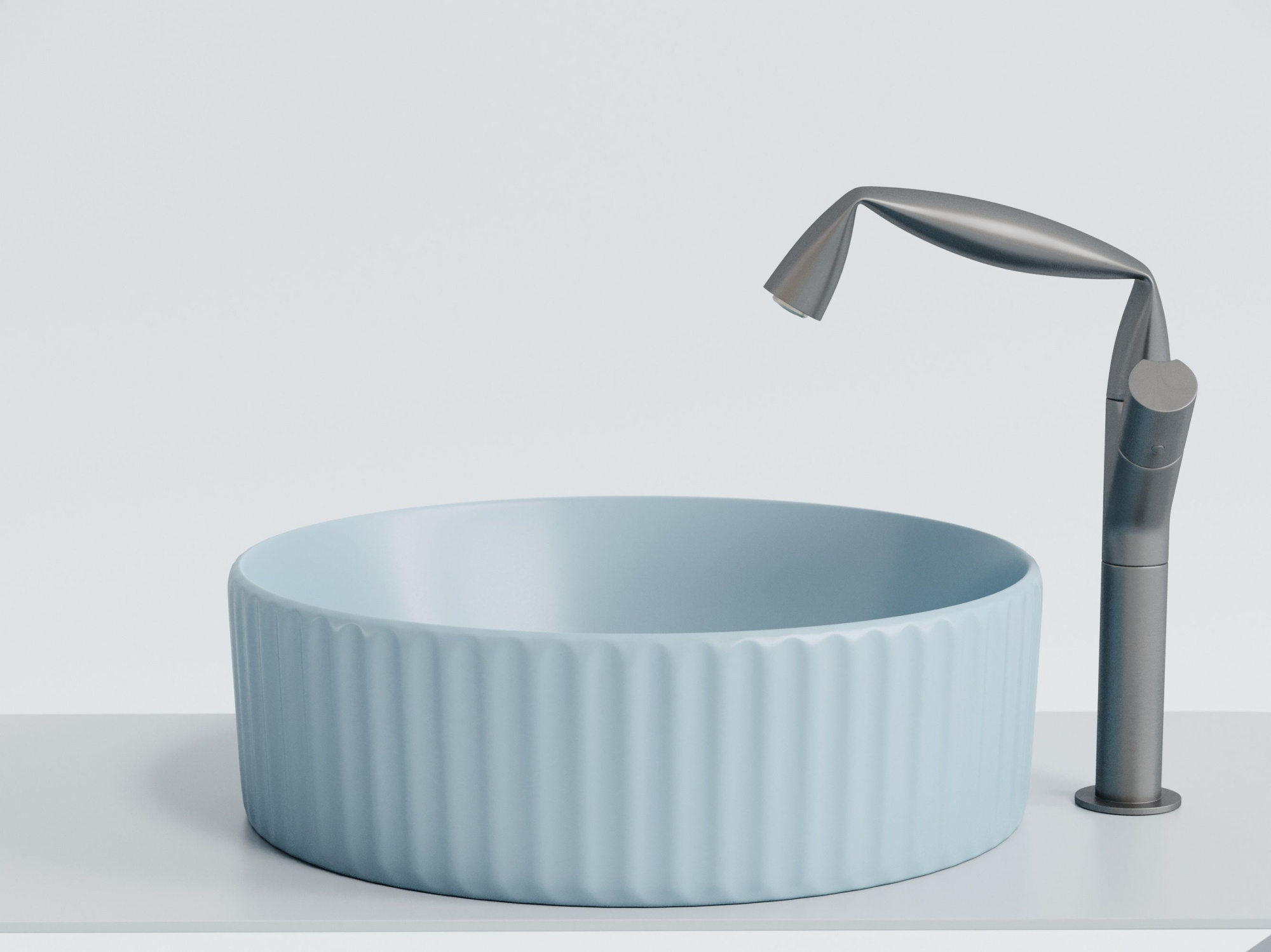 Умывальник чаша накладная круглая CN6057ML