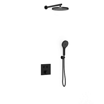 Душевая система Vincea VSFW-4212MB встраиваемая в стену цвет черный матовый