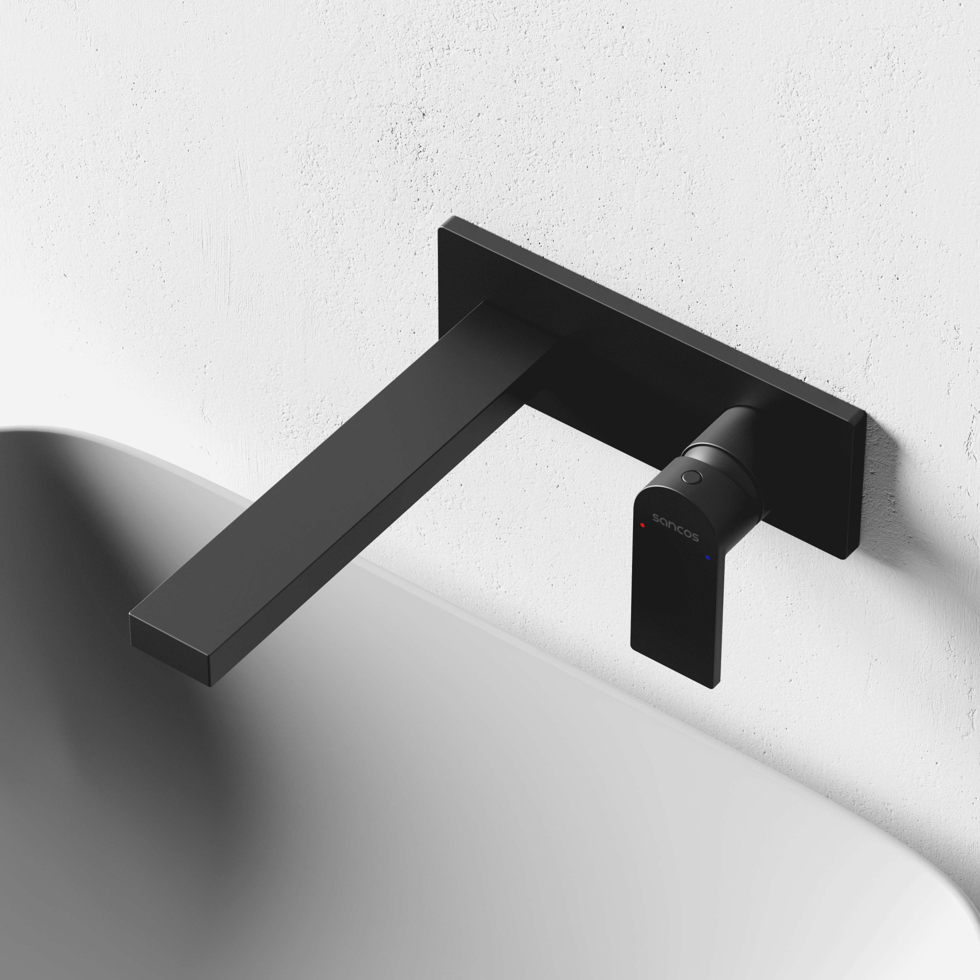 Смеситель для раковины Studio c внутренней частью, вороненая сталь SC9017GG