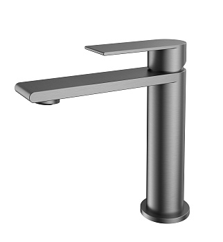 Смеситель Vincea Vogue (SS) VBF-2VS1GM на раковину вороненая сталь