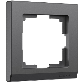 Рамка на 1 пост Stark (графит матовый) Werkel
