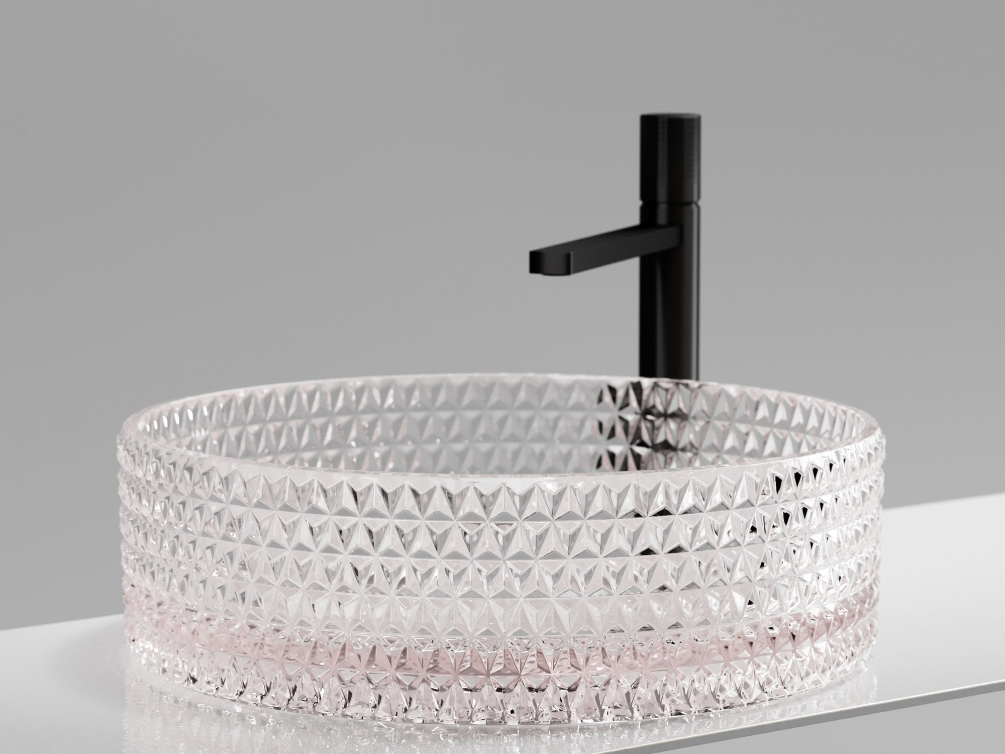 Умывальник чаша накладная круглая CN6061