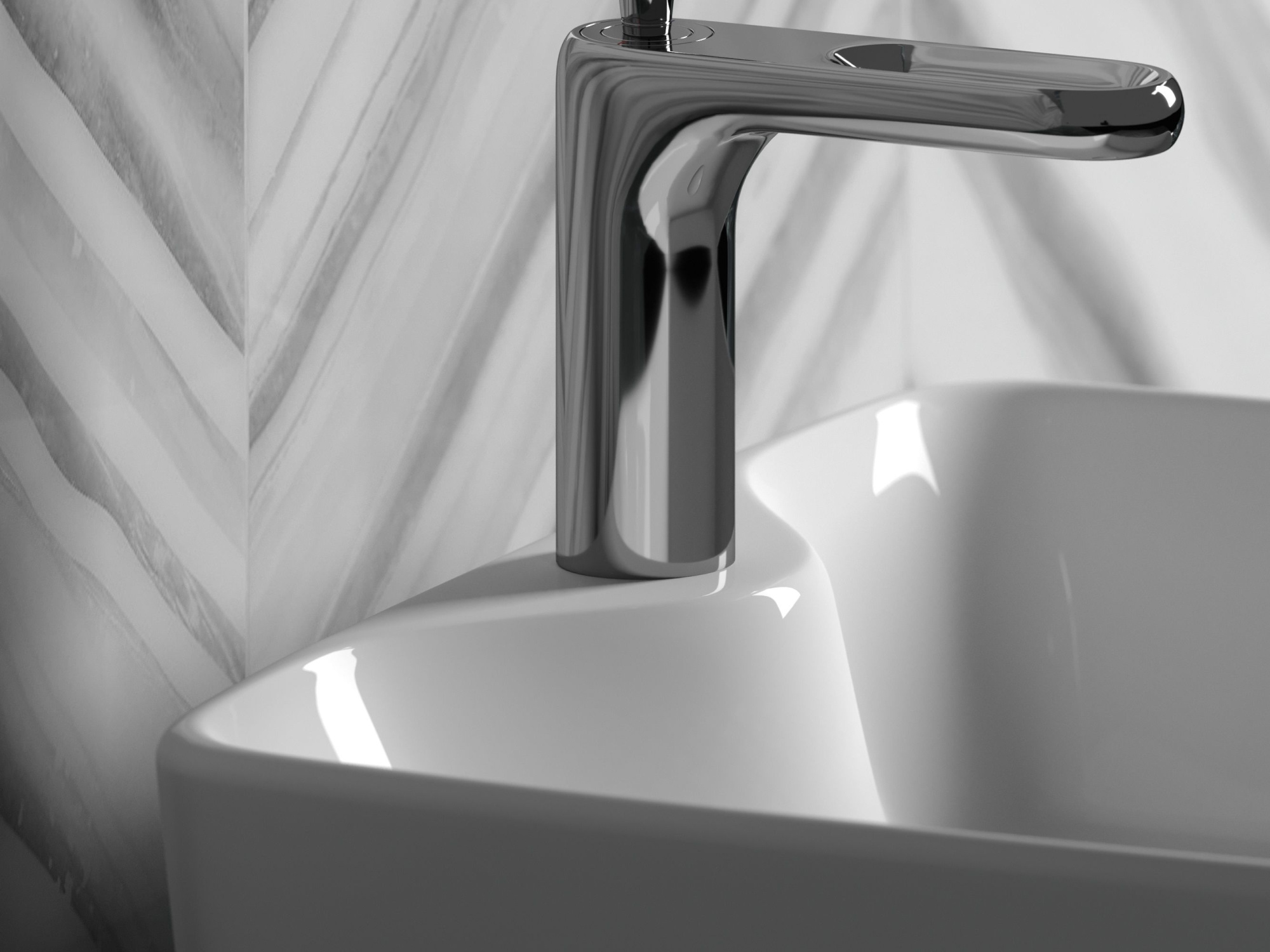 Умывальник чаша накладная прямоугольная CN6033