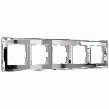 Рамка на 5 постов (зеркальный) Werkel