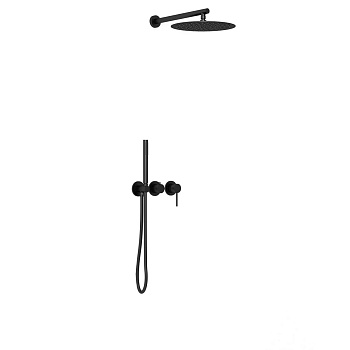 Душевая система Vincea VSFW-4G01MB встраиваемая в стену цвет черный матовый