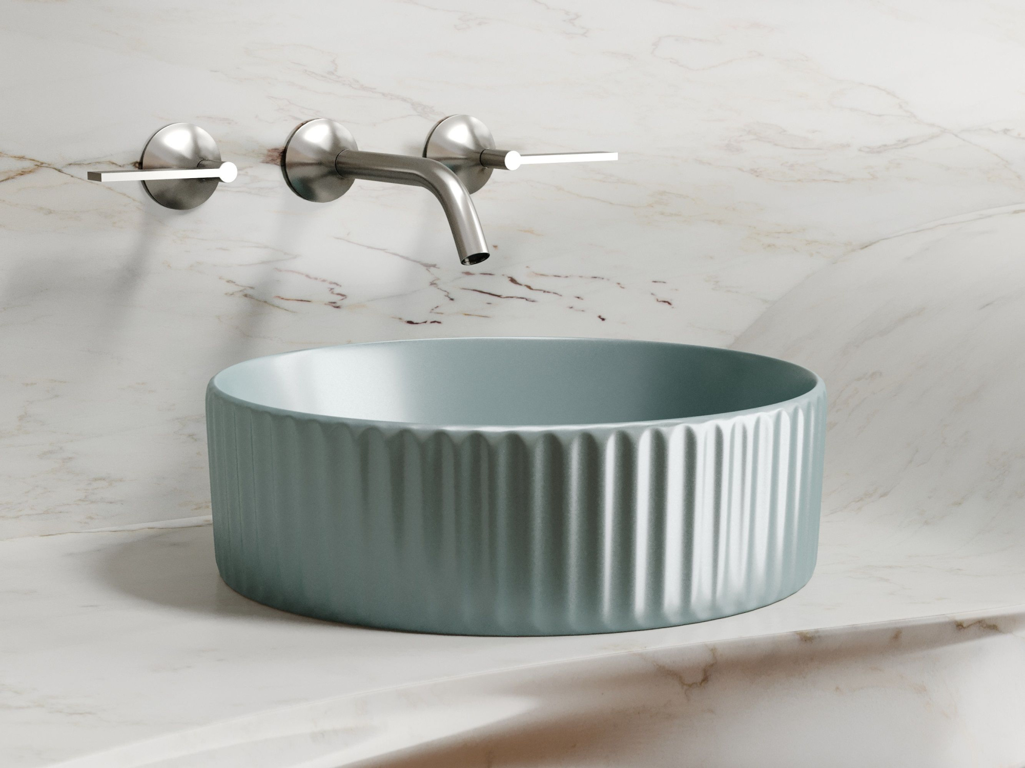 Умывальник чаша накладная круглая CN6057MLG