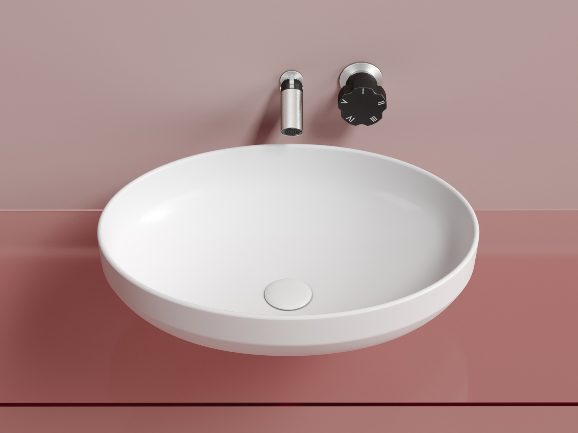 Умывальник чаша накладная овальная CN6056MW