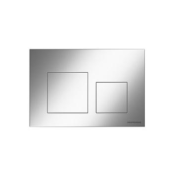 Кнопка смыва Balance, клавиши Square, цвет хром матовый CN12-002M