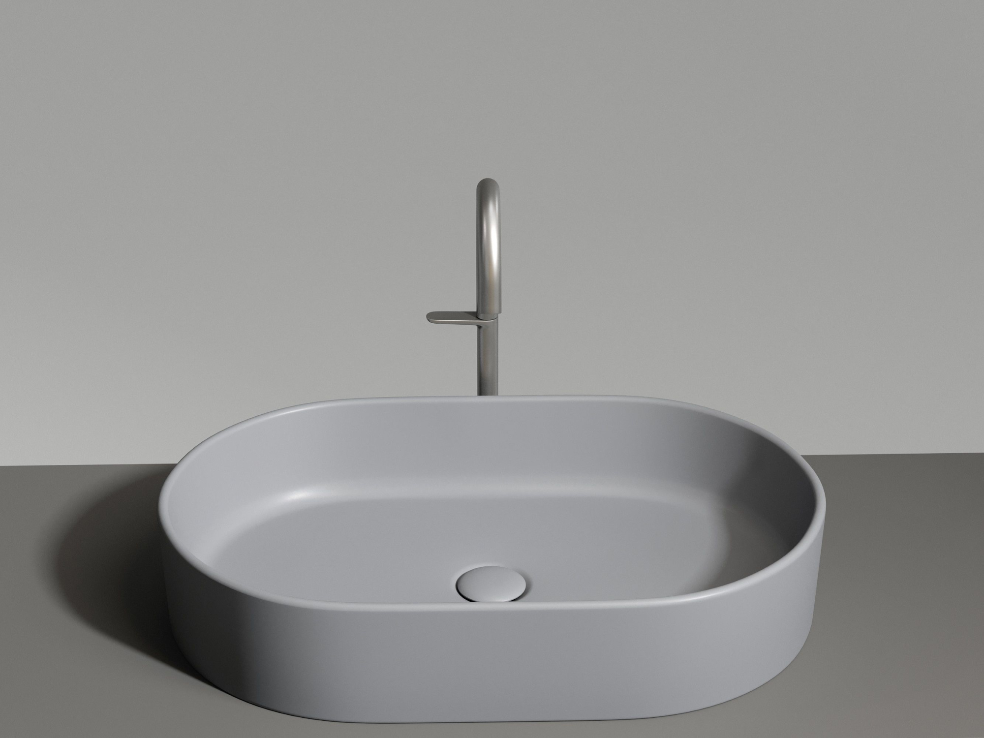 Умывальник чаша накладная овальная CN6048MH