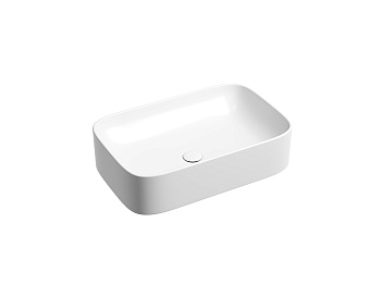 Умывальник чаша накладная прямоугольная CN6053MW