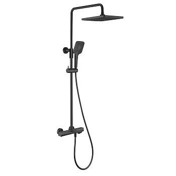 Душевая стойка Vincea Next VSFS-1N1TMB настенная цвет черный